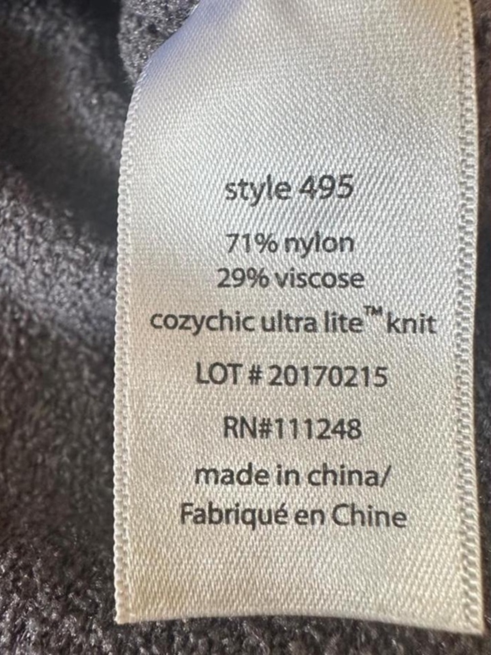 Barefoot Dreams CozyChic Ultra Lite Gray Pullover Tie Hem Top L - Picture 7 of 8